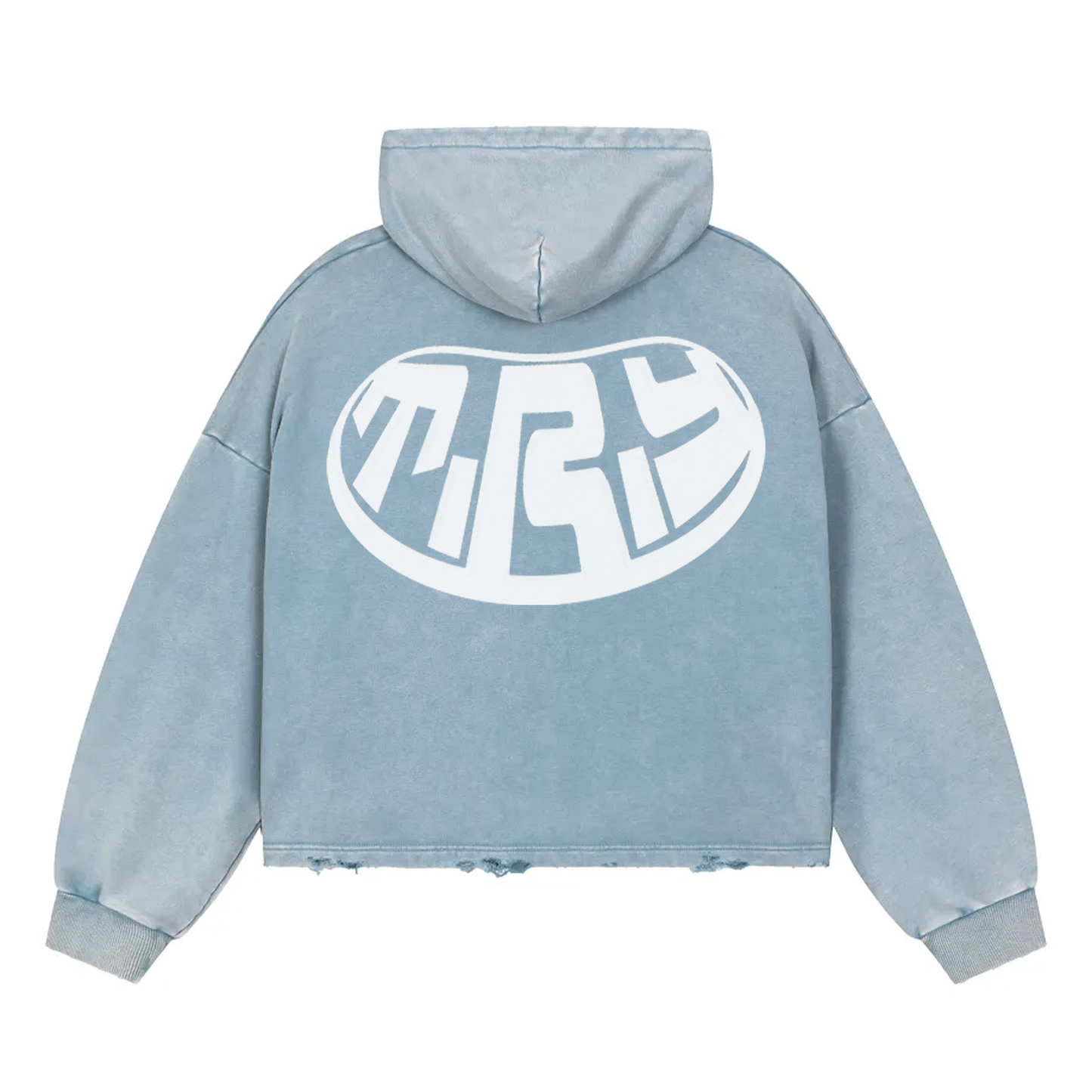 Vintage Washed New Era Hoodie ( Ice )