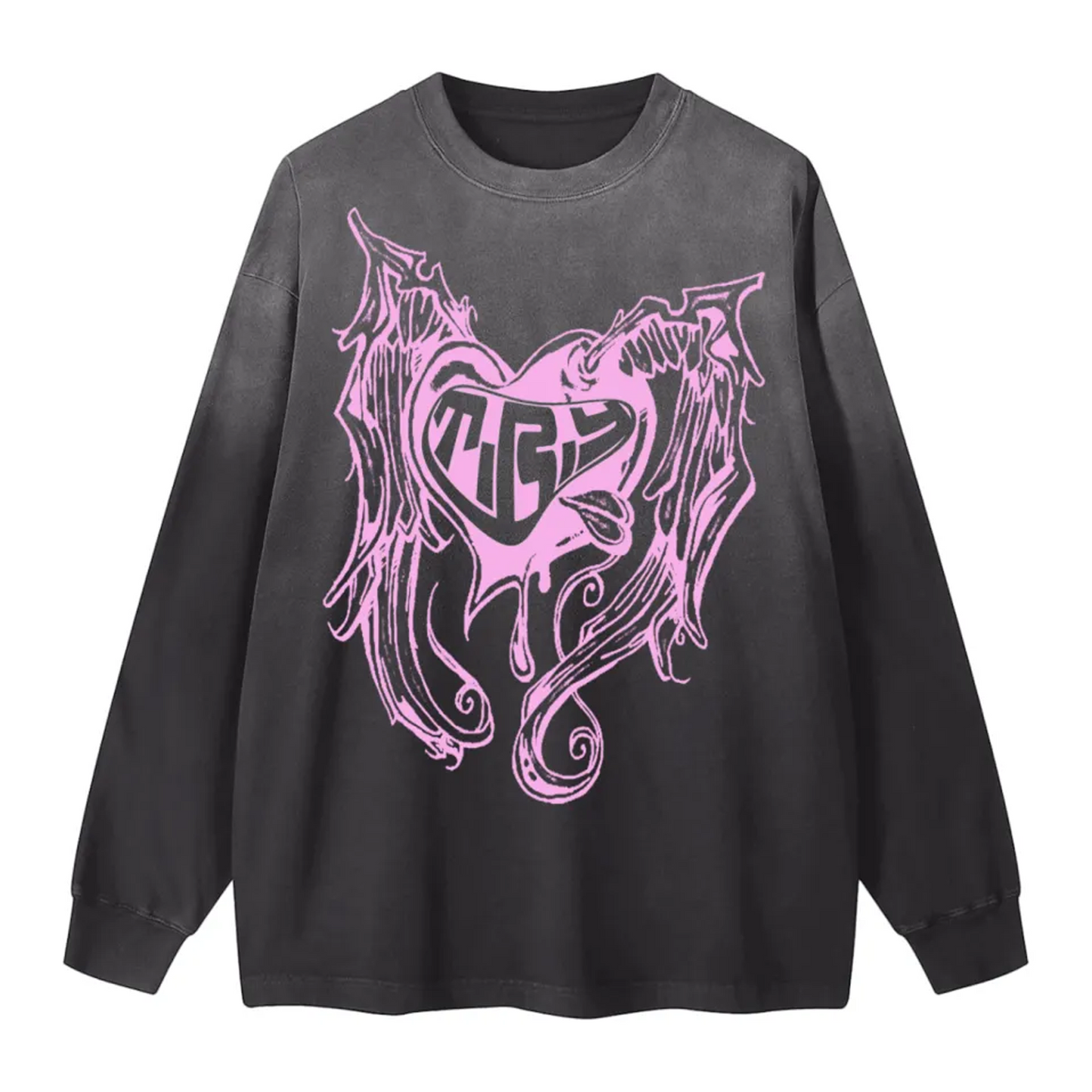 Sunfade Sweet Heart Long-Sleeve ( Black )