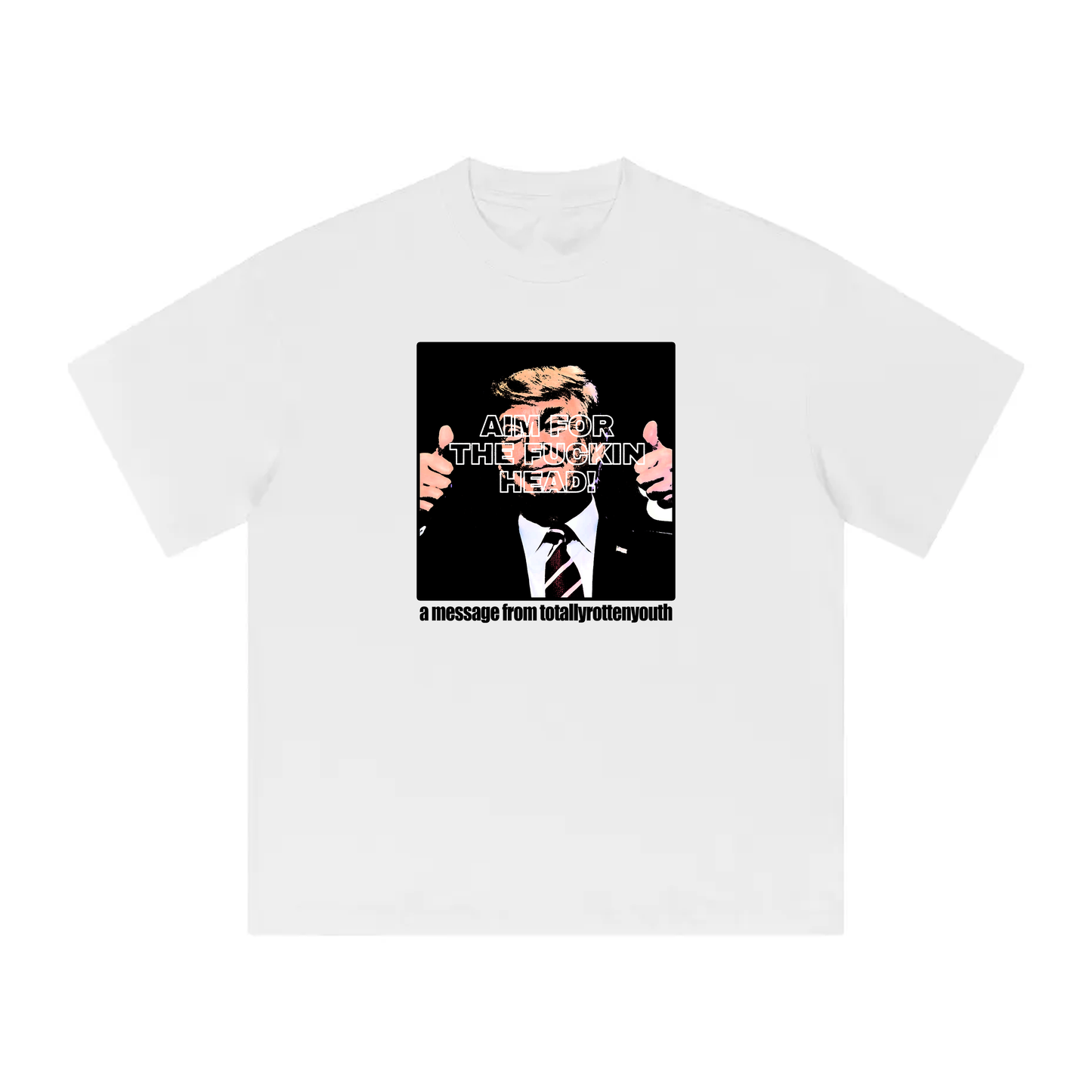 Pray For A Headshot Tee ( White )