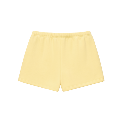 Women's Abstract Logo Shorts ( Yellow )