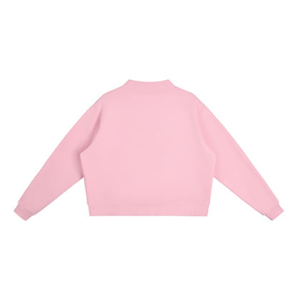 Boopin Betty Women's Fleece Crewneck ( Pink )