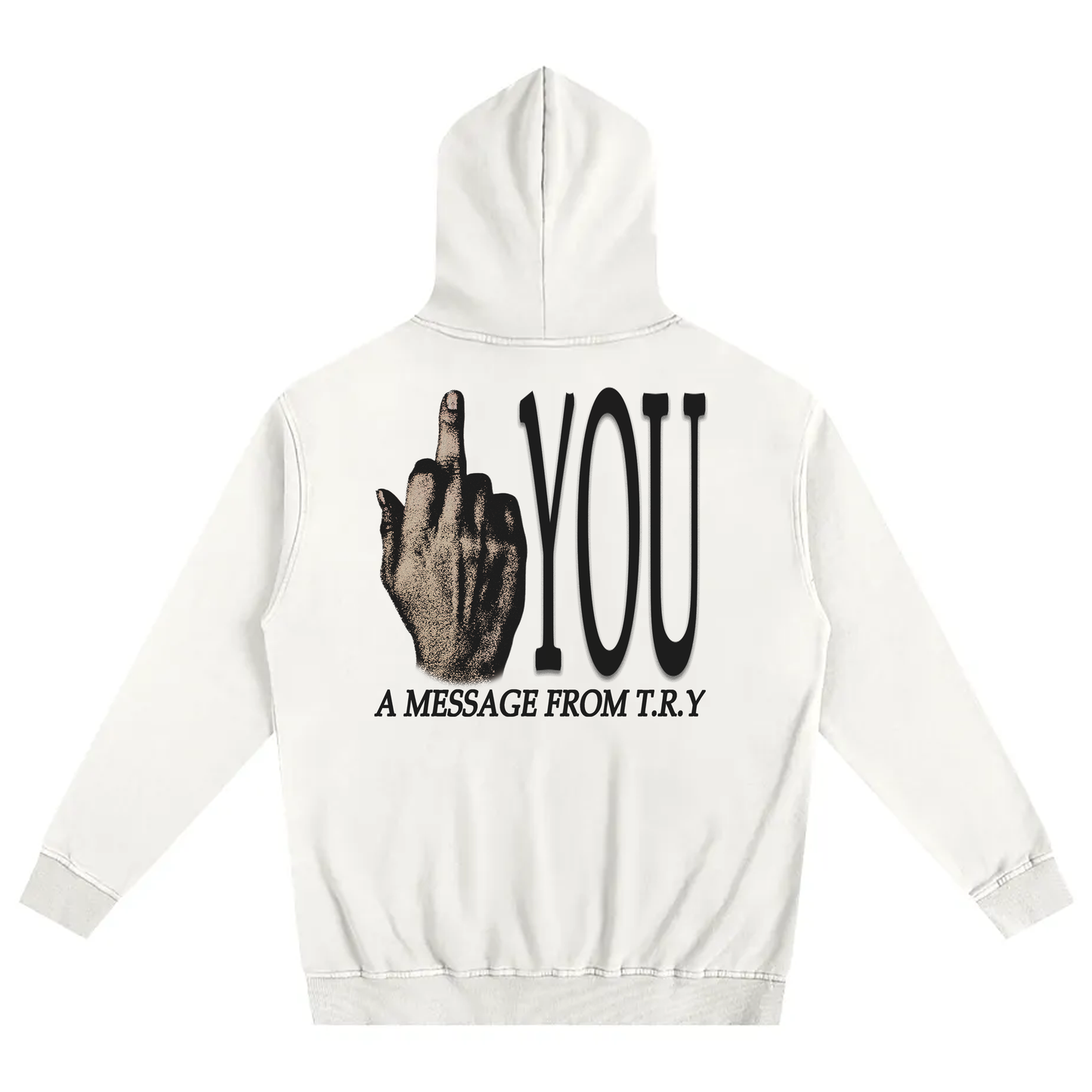 Fuck You Hoodie ( White )