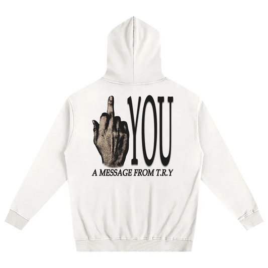 Fuck You Hoodie ( White )