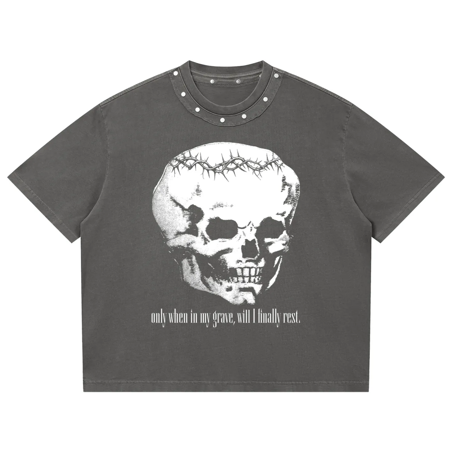 In My Grave Studded Tee ( Tomb )