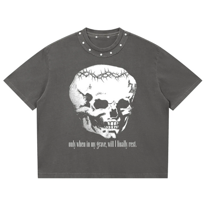 In My Grave Studded Tee ( Tomb )