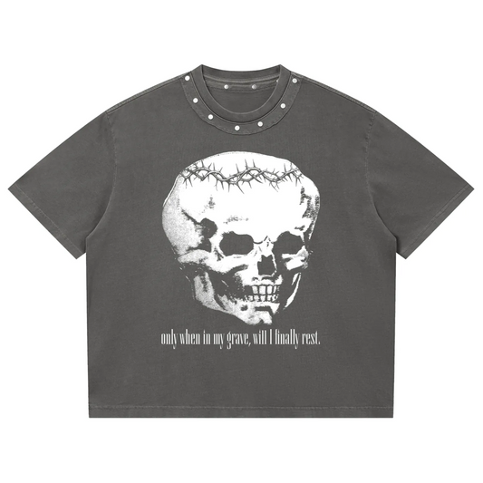 In My Grave Studded Tee ( Tomb )