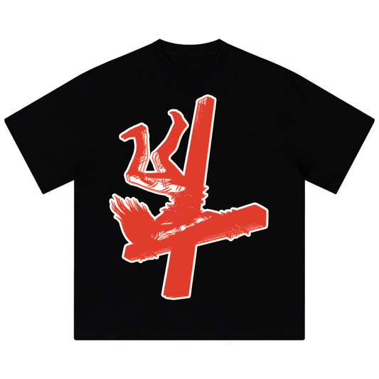 Heaven Upside Down Tee ( Black )