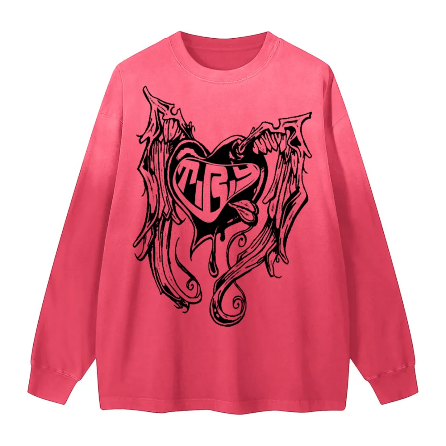 Sunfade Sweet Heart Long-Sleeve ( Pink )