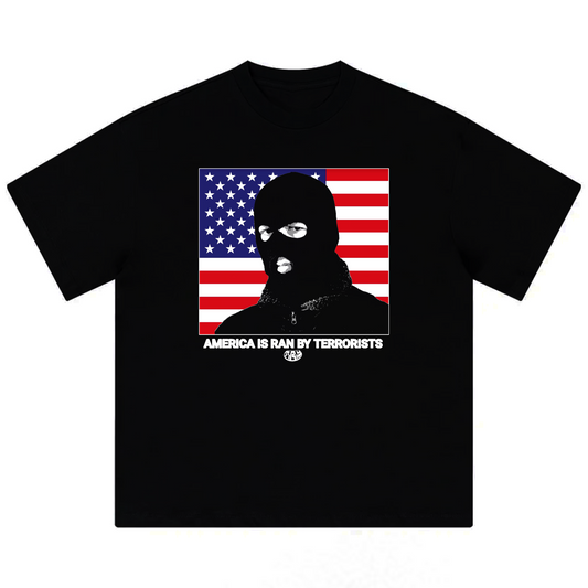 Ran By Terrorists Tee ( Black )