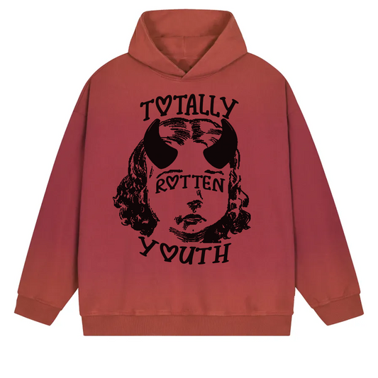 Rotten Valentine Gradient Hoodie ( Red )