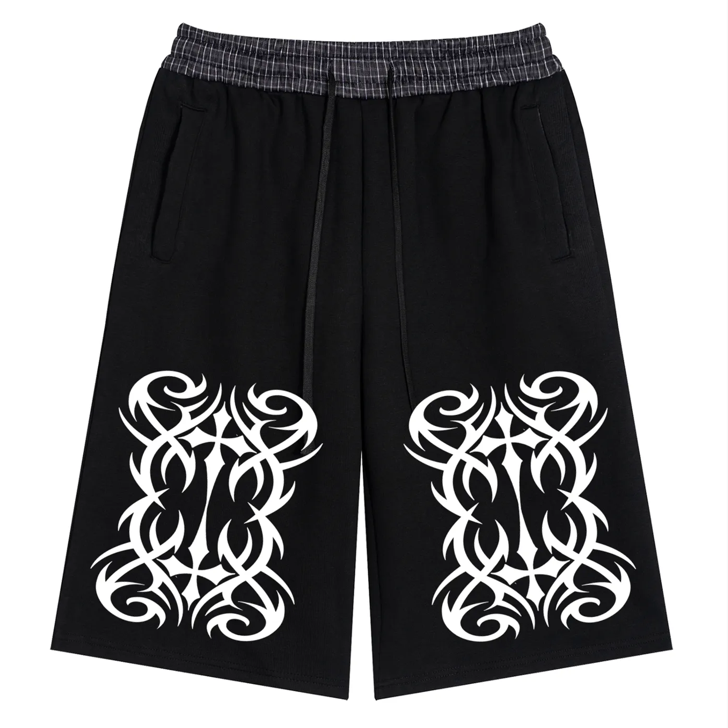 Plaid Waistband Sag Shorts ( OG )