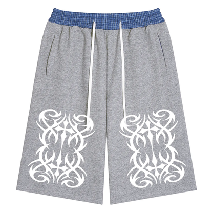 Plaid Waistband Sag Shorts ( Newbie )