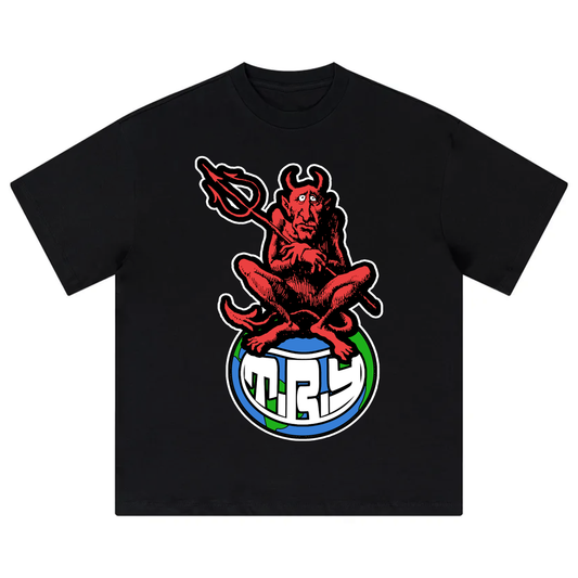 T.R.Y World Tee ( Black )