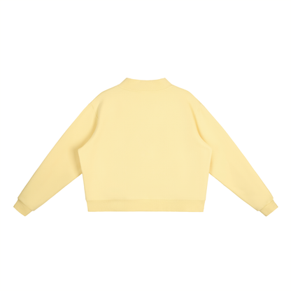 Boopin Betty Women's Fleece Crewneck ( Yellow )