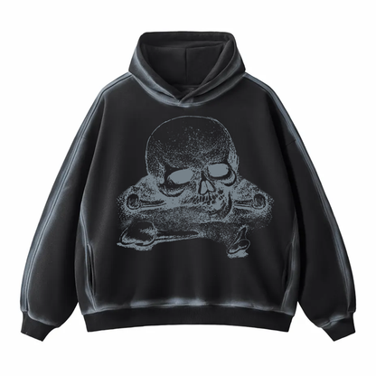 Skull & Bones Hoodie ( Black )